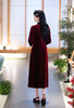 2023年新款冬款加厚韩国绒长款时尚显瘦复古高档旗袍裙SYG-706 商品缩略图3