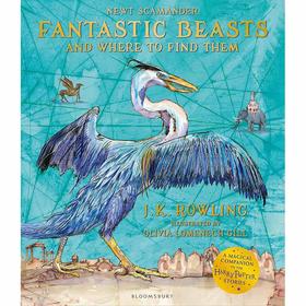 神奇动物在哪里插画彩绘版 哈利波特 JK罗琳 英文原版 Fantastic Beasts and Where to Find Them: Illustrated Edition