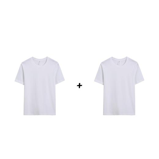 薛继业水墨猫230G重磅新疆长绒棉长袖 短袖白T恤纯男女圆领t桖 商品图6