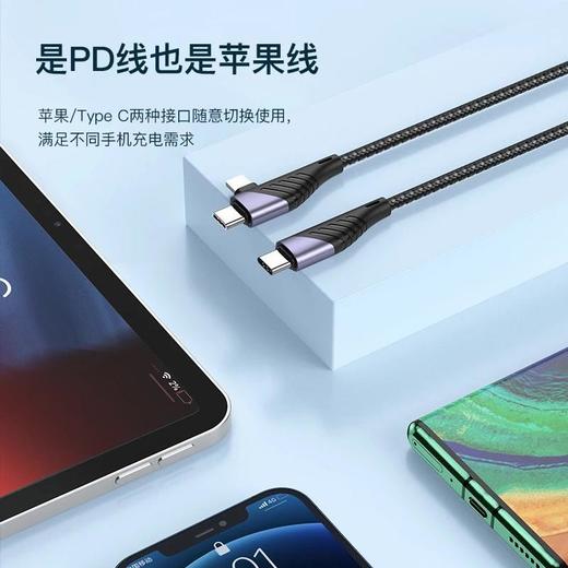 全兼容四合一超级快充C对C60W适用苹果PD27W充电typec支持QC快充 商品图2