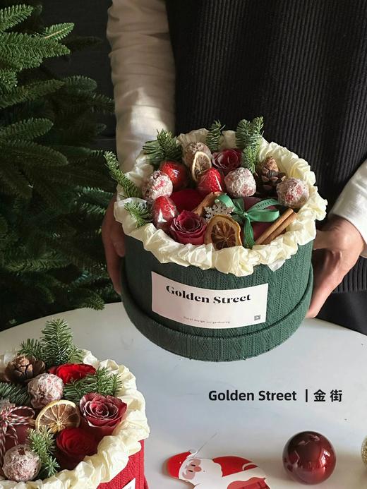 【圣诞花盒】热卖款圣诞针织花盒（22*13cm) 商品图5