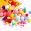 高弹彩色毛球diy混装毛绒球 1包 儿童创意手工制作太阳花饰品材料包小配件大小毛毛球 商品缩略图2