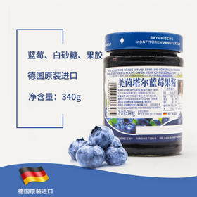 美茵塔尔德国进口无添加蓝莓酱340g早餐冰淇淋面包搭档