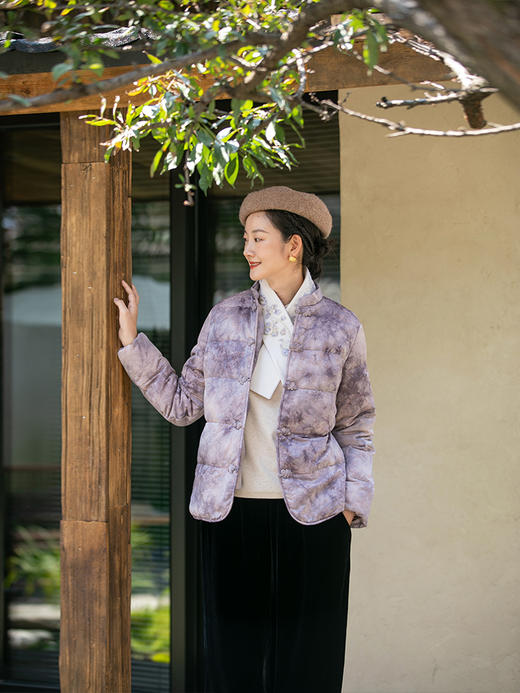 牧衣游原创 菊花刺绣纯羊绒围巾----- 暖暖【不支持会员折】 商品图3