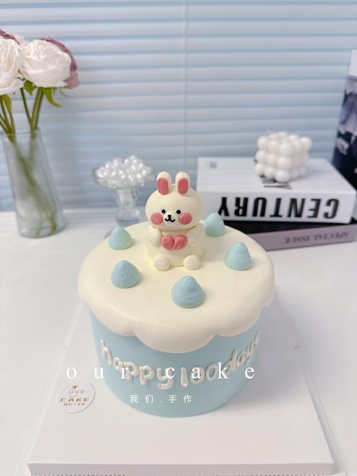 ins风手绘立体小动物卡通蛋糕（小动物可换）-低糖处理无添加 商品图1