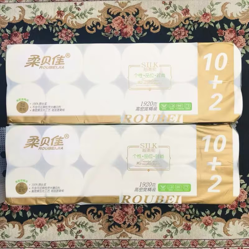 柔贝佳高密度精装卷纸1.92kg/提（12卷）