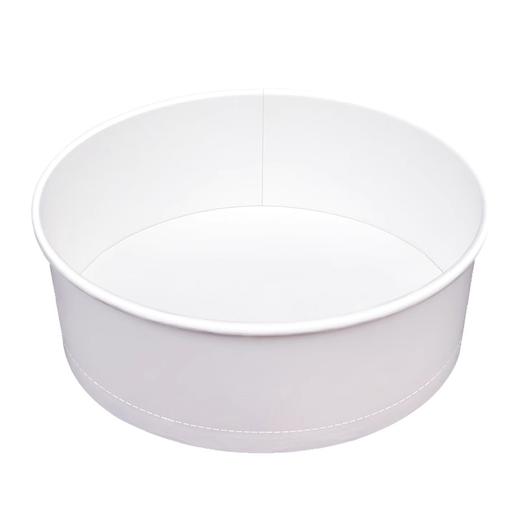 带盖一次性蛋糕胚纸杯 戚风蛋糕纸膜一次性纸碗 卷边白色纸杯 5个/50个两个规格 商品图3