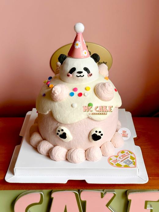 熊猫立体手绘裱花蛋糕 商品图1