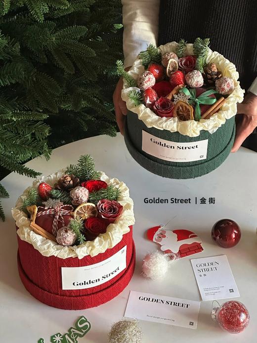 【圣诞花盒】热卖款圣诞针织花盒（22*13cm) 商品图0