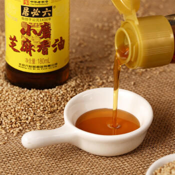 六必居 小磨芝麻香油 180ml 传统工艺 水代法 凉拌火锅调味 中华老字号 商品图3