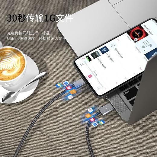 PD100W双头type-c适用小米笔记本电脑快充C to Typec5A磁吸数据线 商品图1