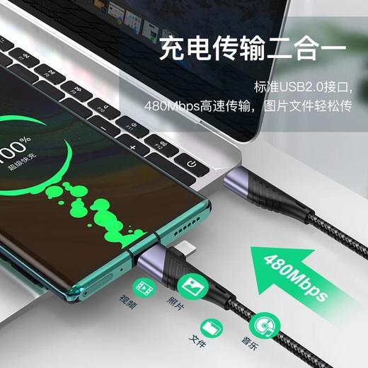 全兼容四合一超级快充C对C60W适用苹果PD27W充电typec支持QC快充 商品图3