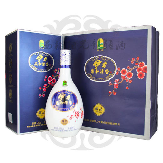 新疆白酒伊犁伊利伊力特柔和清香藏品1000ml*4瓶53度纯粮食酒 商品图2