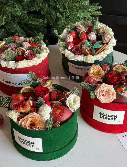 【圣诞花盒】圣诞绒布花盒（22*13cm) 商品图4