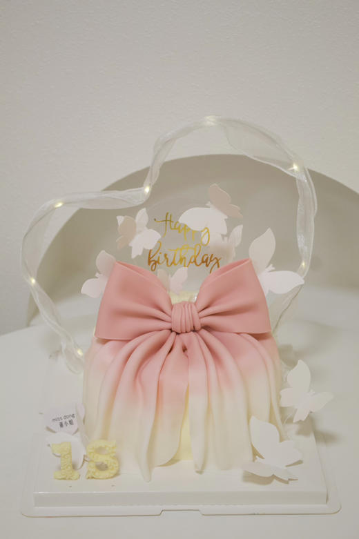 渐变蝴蝶结蛋糕（翻糖款） 商品图2