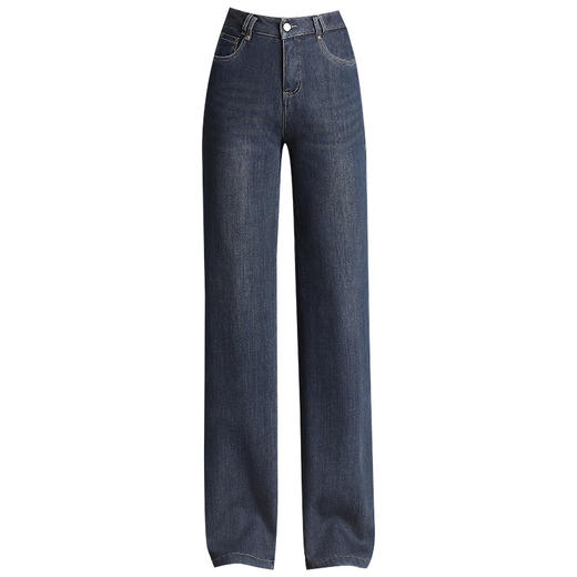 加绒牛仔裤宽松休闲裤，时尚气质阔腿裤宽松厚款长裤MYX-3352 商品图4