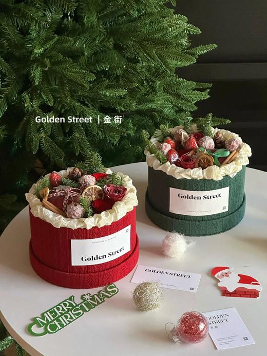 【圣诞花盒】热卖款圣诞针织花盒（22*13cm) 商品图1