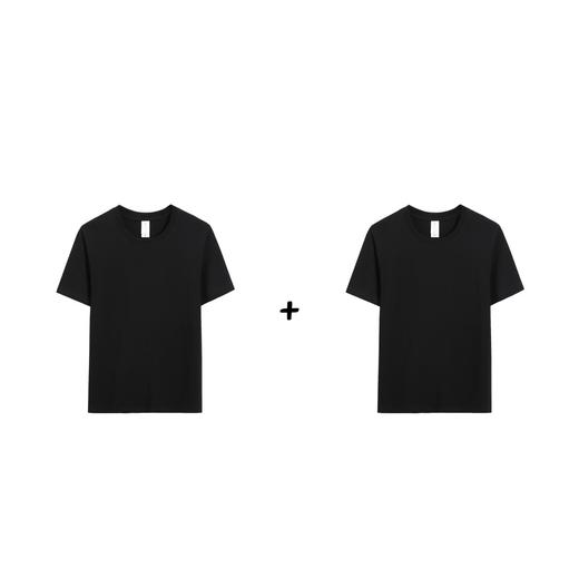 薛继业水墨猫230G重磅新疆长绒棉长袖 短袖白T恤纯男女圆领t桖 商品图8