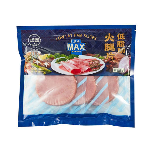 盒马 MAX 低脂肪火腿片 450g 商品图0