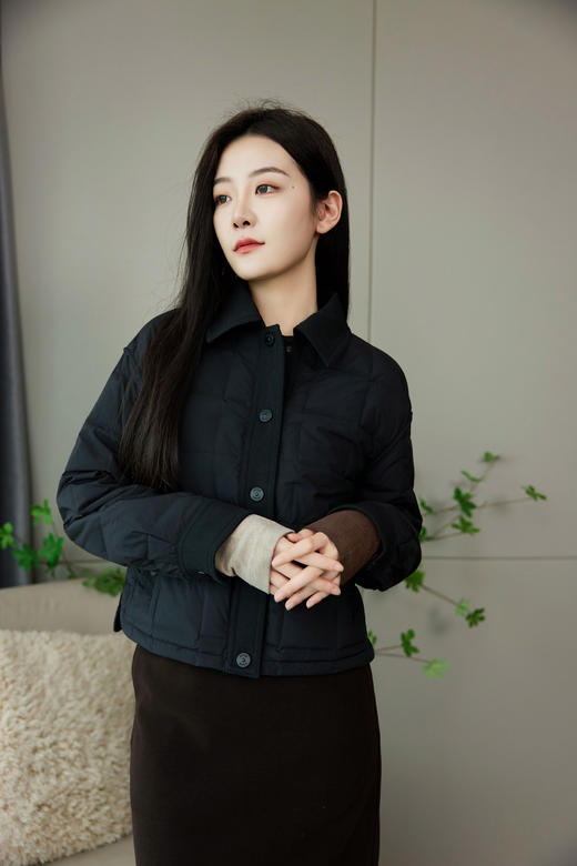 轻盈御寒翻领鹅绒服 商品图2