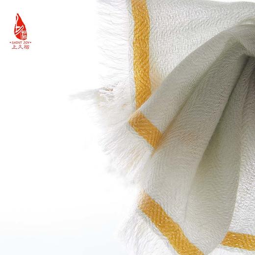 SAINTJOY/上久楷 羊绒围巾  披肩  人字纹清风淡雅边框方巾  FJS23053 商品图12