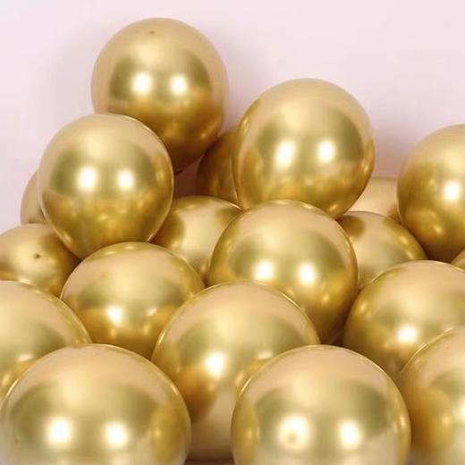 金色气球金属金黄色 48个/包 加厚金色结婚生日周岁场景布置金汽球开业宴会派对活动气氛装饰 商品图2
