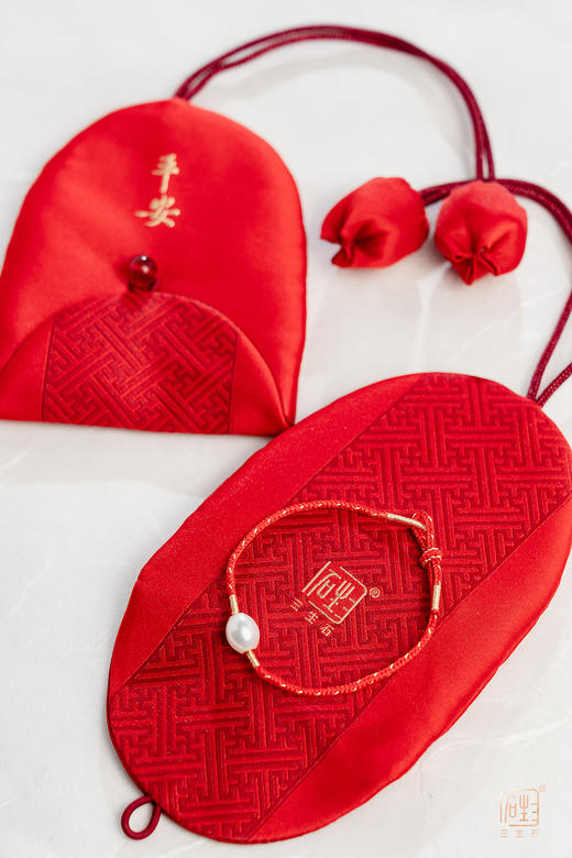 迎新年.十九年老店新装开业双庆福利 | 三生石18K金珍珠吉祥红绳手链 商品图4