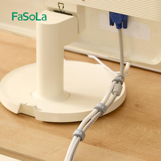 FaSoLa背对背魔术贴扎带电脑整理自粘式机房绑线理线捆绑粘扣带 商品图2