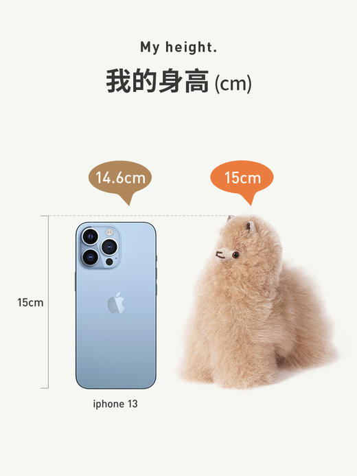 INJOI 羊驼玩偶 超级迷你 站姿 商品图3