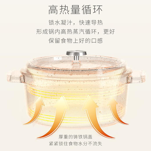 【安达联帮&温仑山】【仅限快递】VELOSAN温仑山 潘朵拉珐琅锅24cm铸铁煲汤锅VE033（厂家直发） 商品图2