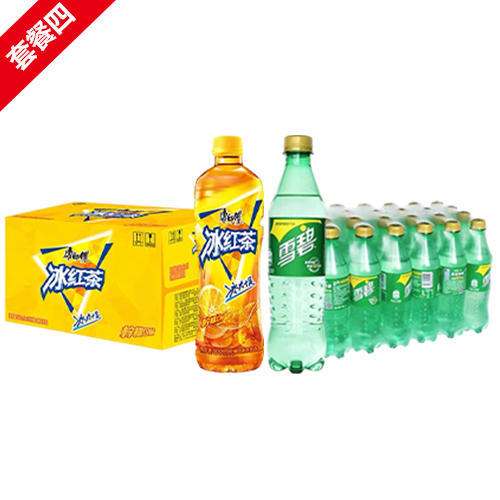 【100元套餐】冰红茶1箱（600ml*15瓶）+瓶装雪碧1箱（500ml*24瓶） 商品图0