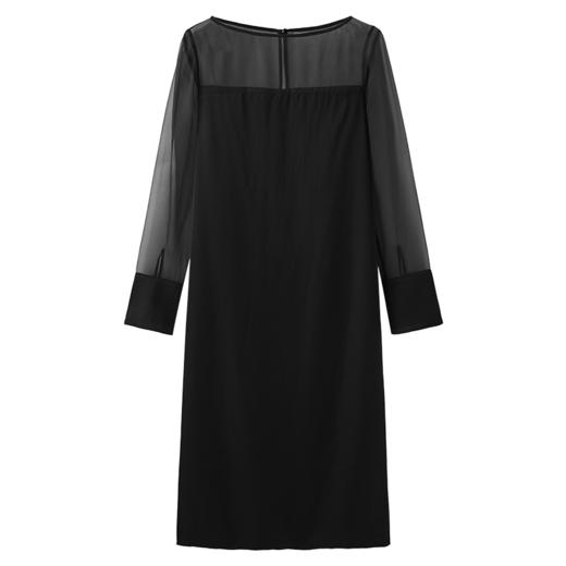 适度透肤小性感 醋毛混纺拼接连衣裙FD474223D 商品图12