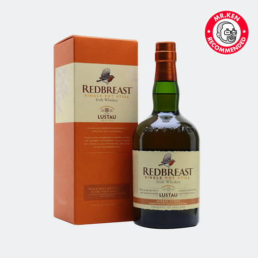知更鸟（Redbreast）卢士涛雪莉桶单一壶式爱尔兰威士忌 商品图0
