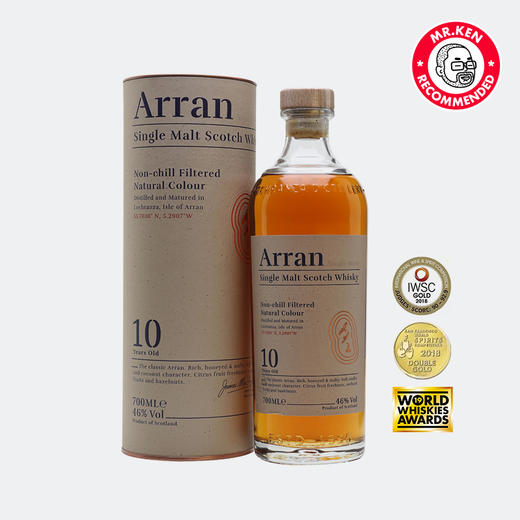 艾伦（Arran）10年单一麦芽苏格兰威士忌 商品图1