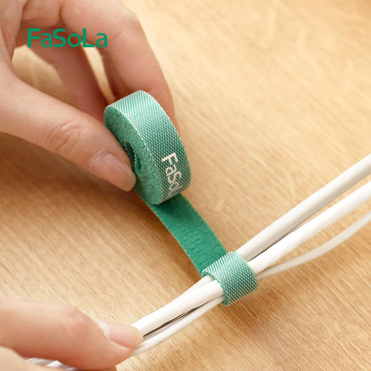 FaSoLa背对背魔术贴扎带电脑整理自粘式机房绑线理线捆绑粘扣带 商品图4