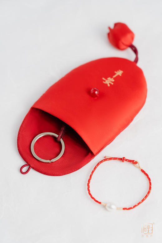 迎新年.十九年老店新装开业双庆福利 | 三生石18K金珍珠吉祥红绳手链 商品图5