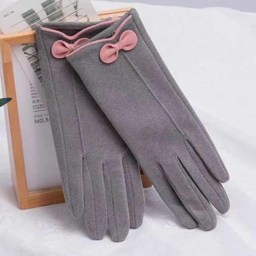 女士德绒时尚保暖触屏手套1114 商品图4