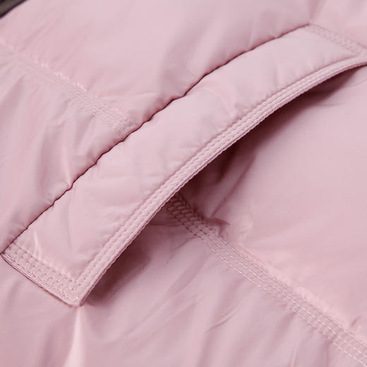 NR010斯尔丽23冬新款时尚撞色宽松保暖轻薄显瘦保暖白鸭绒连帽羽绒服 商品图5