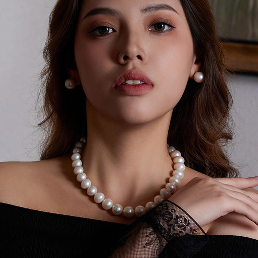 【顺丰发货】倪ni同款，15mm高定爱迪生珍珠项链丨6A级强光，带质检证书，送礼盒礼袋 商品图1