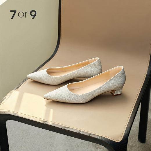 7or9空气棉高跟鞋玛格丽特/戚风/米露 商品图1