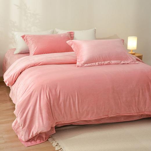 大朴致美 A类双面加厚 牛奶绒四件套 床上用品冬天加绒被套床单法兰绒保暖 商品图8