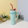保冷杯冰霸杯巨无霸保温杯大容量高颜值男女生大号吸管杯子 商品缩略图0