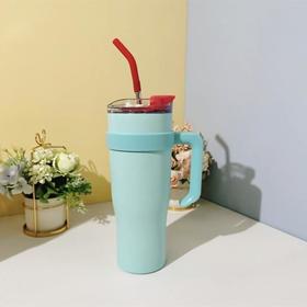 保冷杯冰霸杯巨无霸保温杯大容量高颜值男女生大号吸管杯子