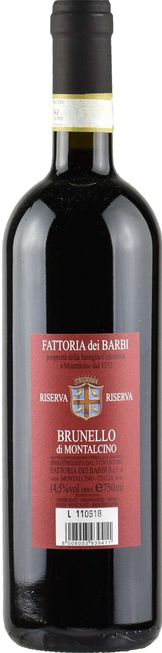 芭比布魯奈羅珍藏紅葡萄酒（2瓶裝） 商品图3