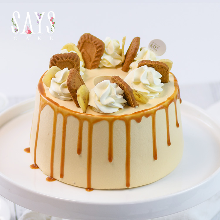 美拉德焦糖香蕉戚风 Caramel Banana Chiffon Cake