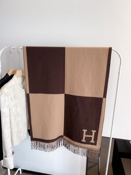 秋冬特惠💰140 爱马仕围巾 经典刺绣标志 商品图3