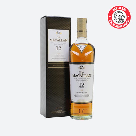 麦卡伦（Macallan）12年雪莉桶单一麦芽苏格兰威士忌 商品图1