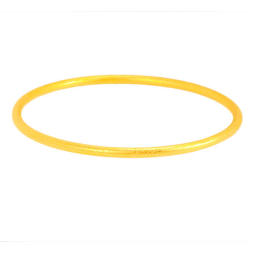 【我不能保证你永远的幸福！但黄金手镯可以】沙金古法传承黄金手镯女实心，三生三世磨砂铜镀金镯子国风饰品，精细做工、国风设计、多款选择 商品图4