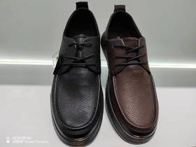 木林森新款休闲软底软面系带羊皮休闲鞋