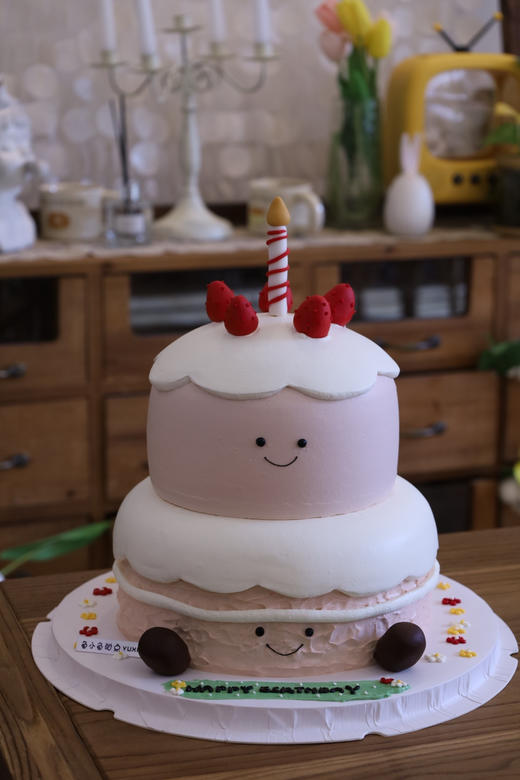 j ell y cat蜡烛蛋糕（图为8+6双层） 商品图5